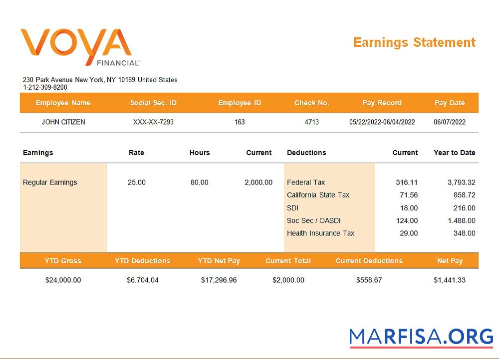 Printable USA financial company employee sheet version 4 download for verification